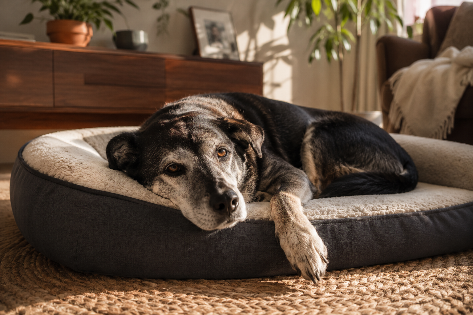 Cama Ortopédica para Cachorro Idoso