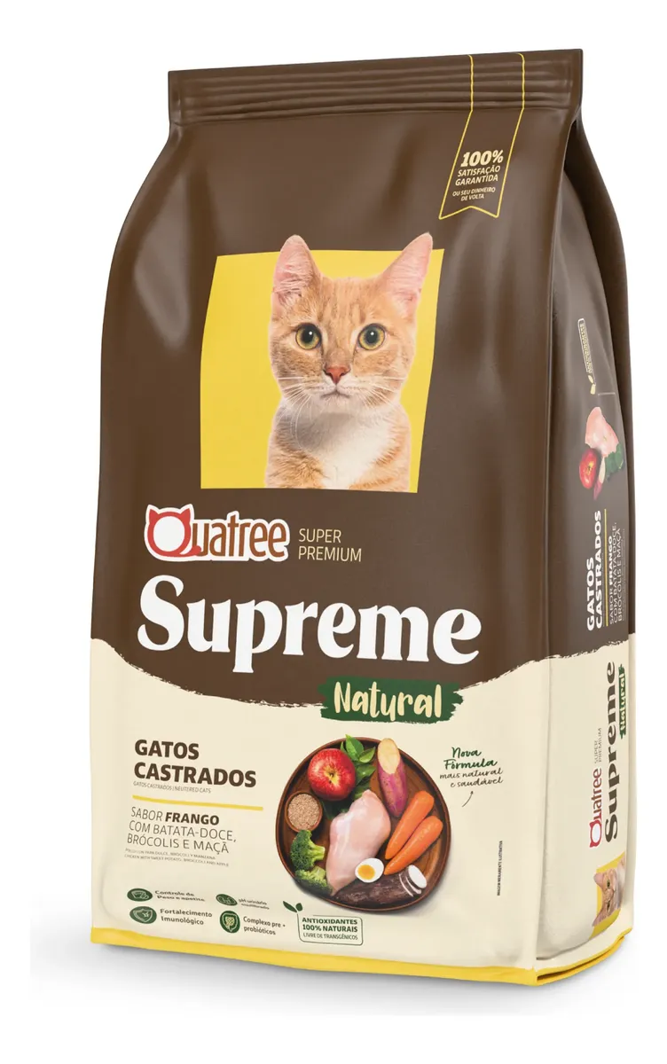 Melhor Ração para Gato Castrado: Como Escolher 2 D NQ NP 2X 868049 MLB108814238508 032026 F racao gatos adultos castrados quatree supreme frango 10kg