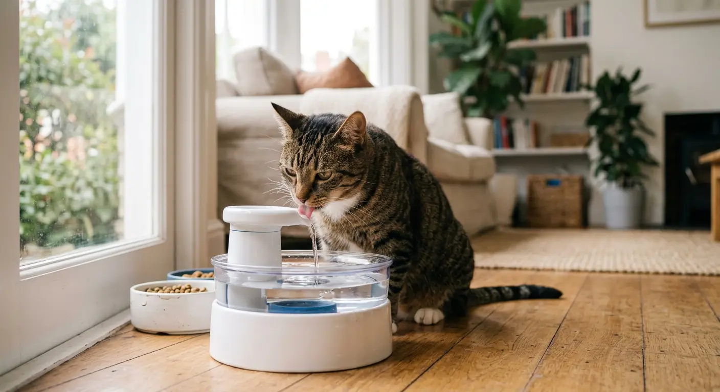 bebedouro automático para gato