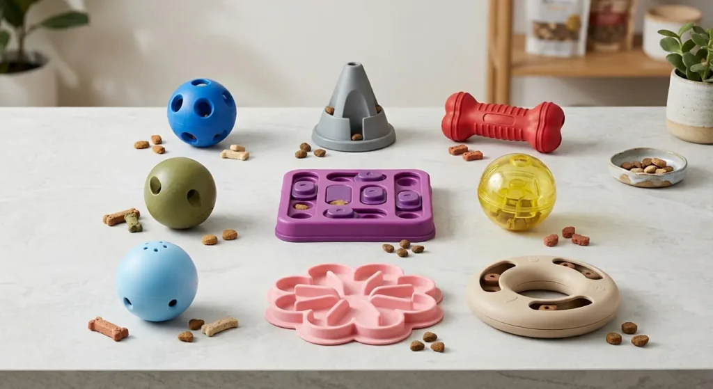 Dispenser de Petisco para Cachorro: Funciona Mesmo? 3 diferentes tipos de brinquedo que libera petisco