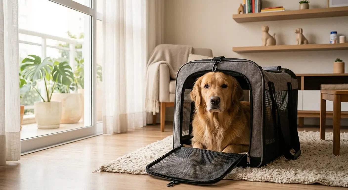 transportadora para cachorro em viagem